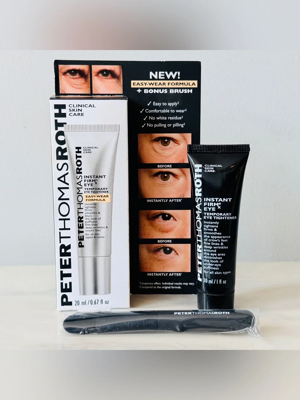 Peter Thomas Roth Instant FIRMx Temporary Eye Tightener + Bonus Brush